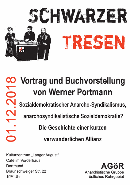 Plakat Buchvorstellung Werner Portmann