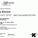 Ausstellungseröffnung - Eva Zimnoch - "Kraft-Orte" Zweitausendachtzehn