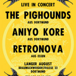 Plakat: THE PIGHOUNDS, ANIYO KORE, RETRONOVA