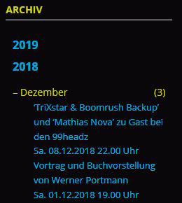 neues Feature - Beitrag-Archiv