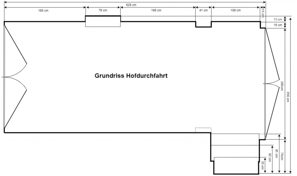 Grundriss Hofdurchfahrt