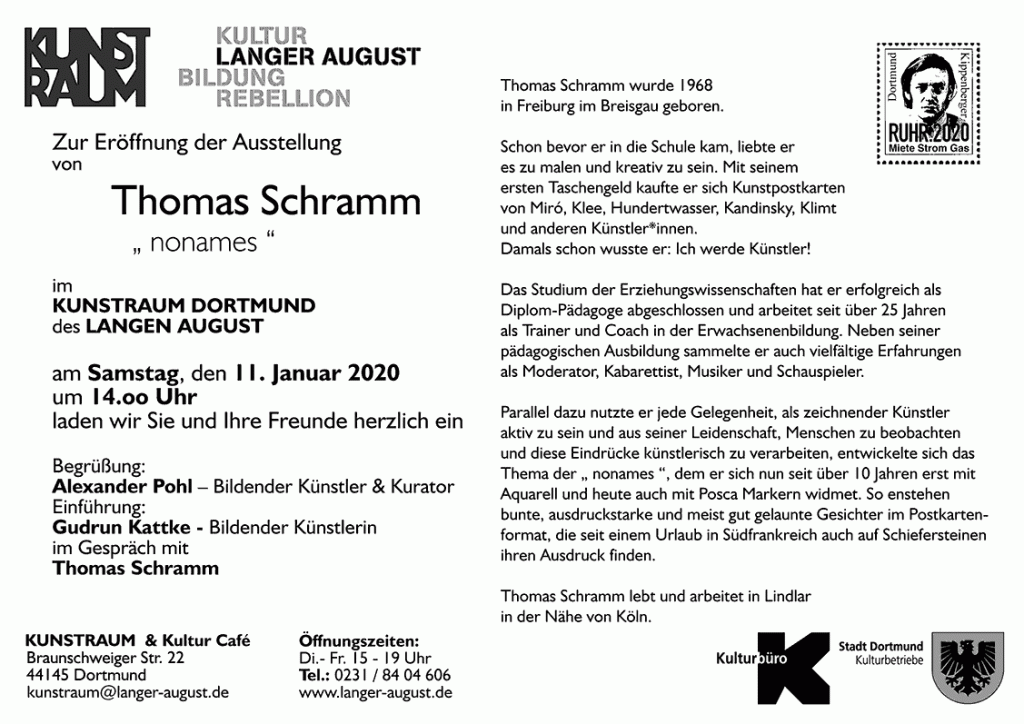 Ausstellung - nonames - Thomas Schramm