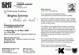 Einladungskarte: Brigitta Schmitt