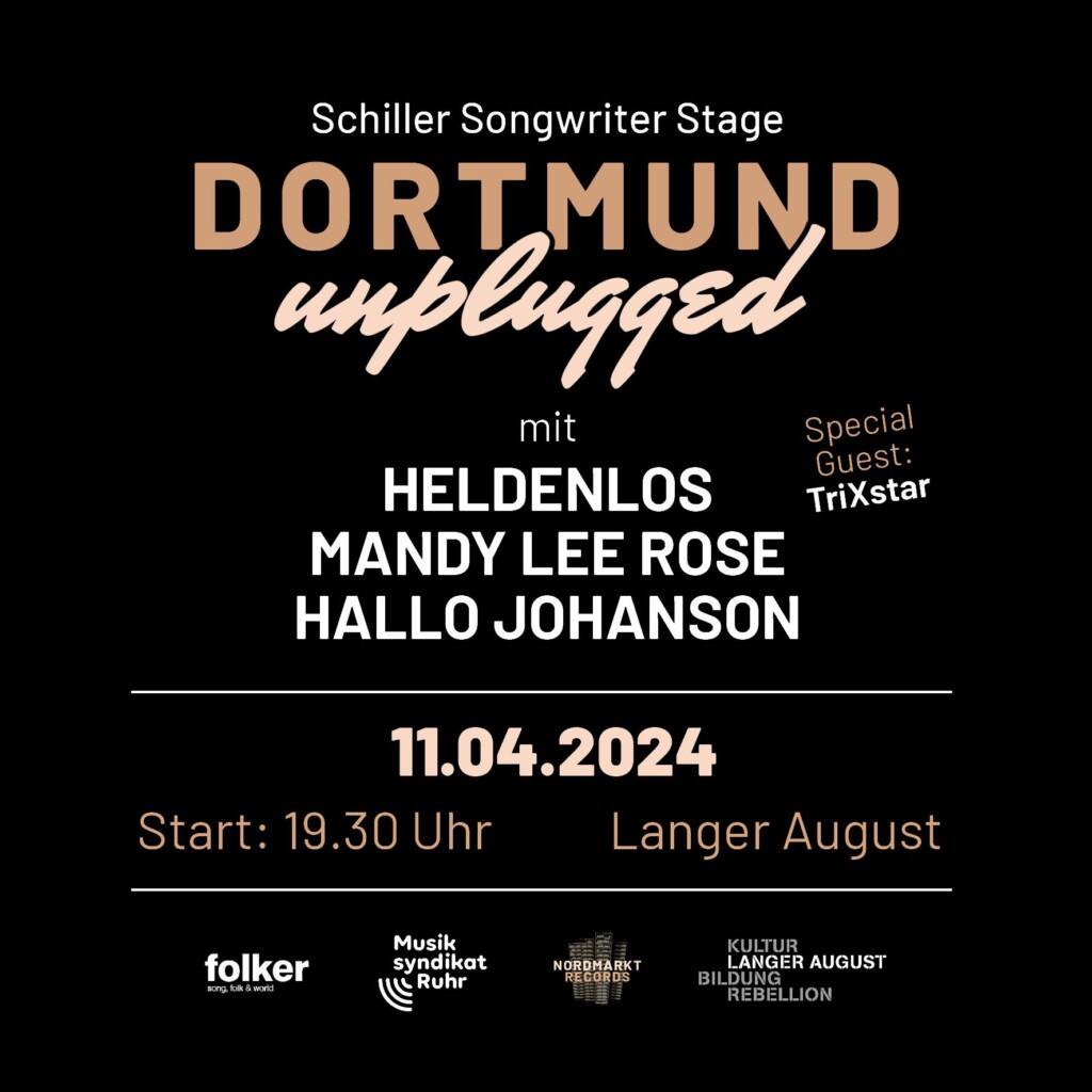 Flyer "Schiller Songwriter Stage - Dortmund unplugged"